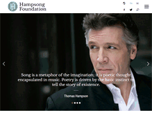 Tablet Screenshot of hampsongfoundation.org